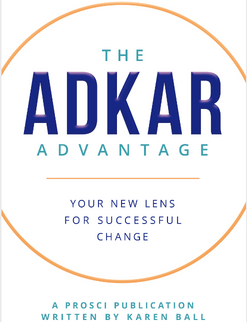 Book Cover reading "The Adkar Advantage"