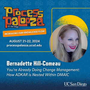 Picture of Bernadette Hill, speaker at this year's UCSD Process Palooza